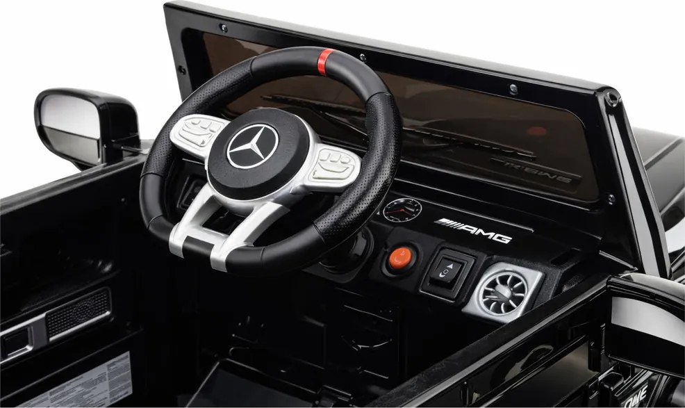 LEAN CARS Elektrické autíčko Mercedes AMG G 63 čierne lakované