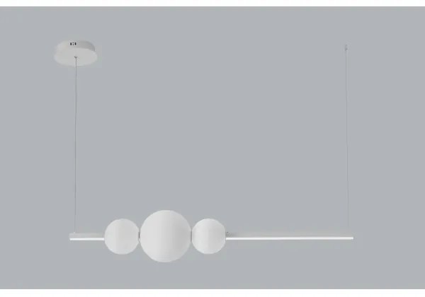 Azzardo AZ4426 - LED Stmievateľný luster na lanku SANDRA LED/48W/230V biela