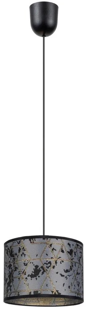 Luster na lanku REZO 1xE27/60W/230V šedá