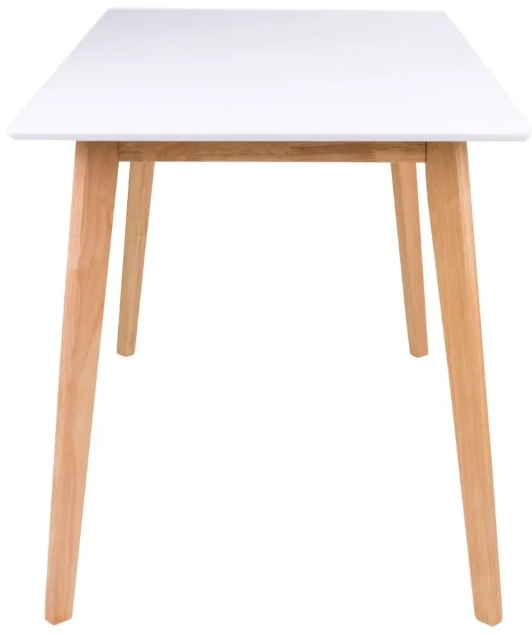 Jedálenský stôl s bielou doskou loomi.design Vojens, dĺžka 120 cm
