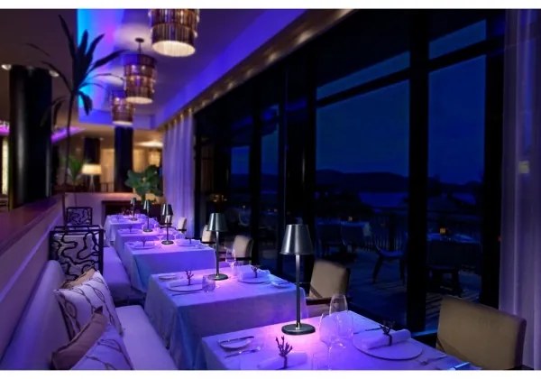 Retlux - LED Stmievateľná nabíjacia stolná lampa LED/3W/1800 mAh tmavomodrá