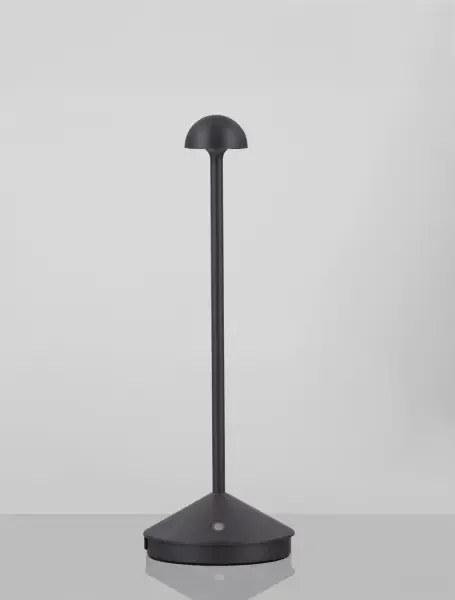 Vonkajšia stolová lampa Lumo tmavá sivá