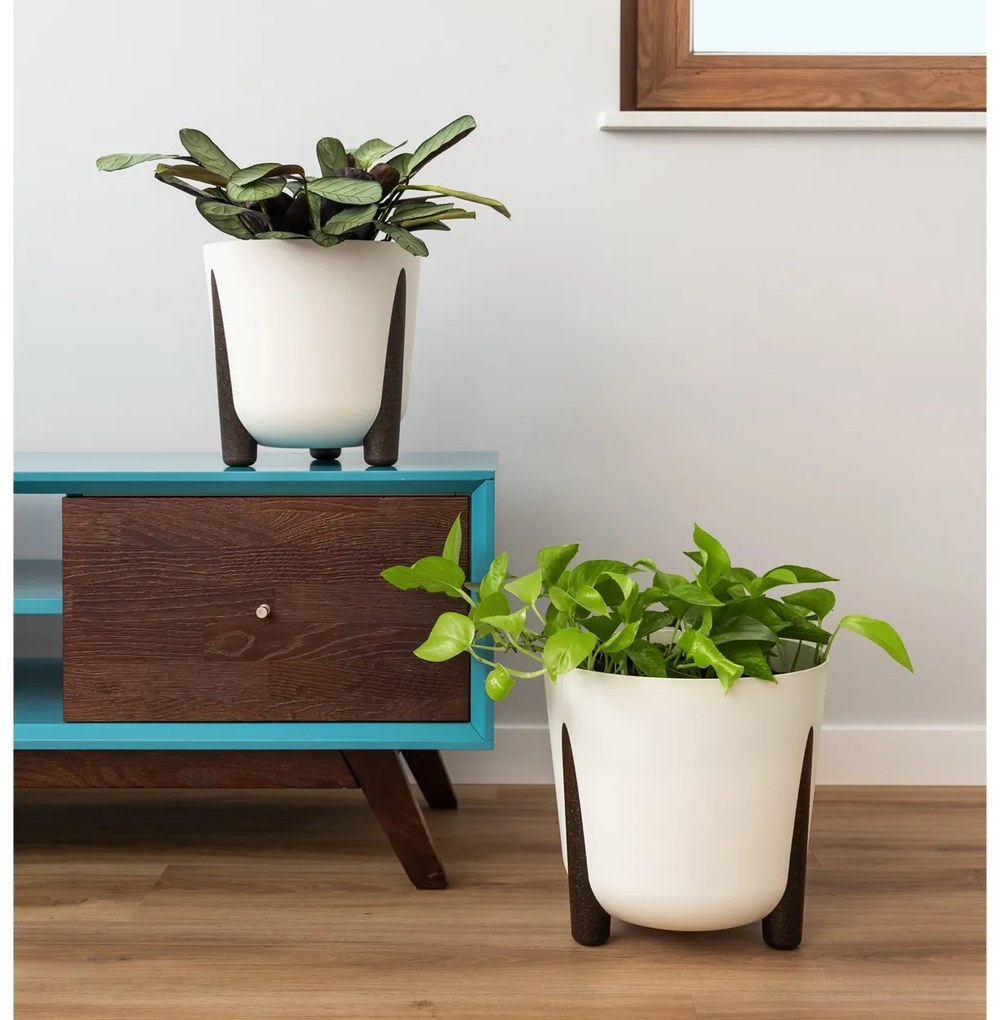 Kvetináč MOSS ECO III 34 cm kávovo hnedý