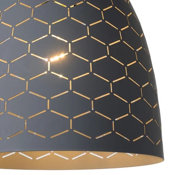 Lucide 43408/24/36 - Luster na lanku GALLA 1xE27/60W/230V šedá