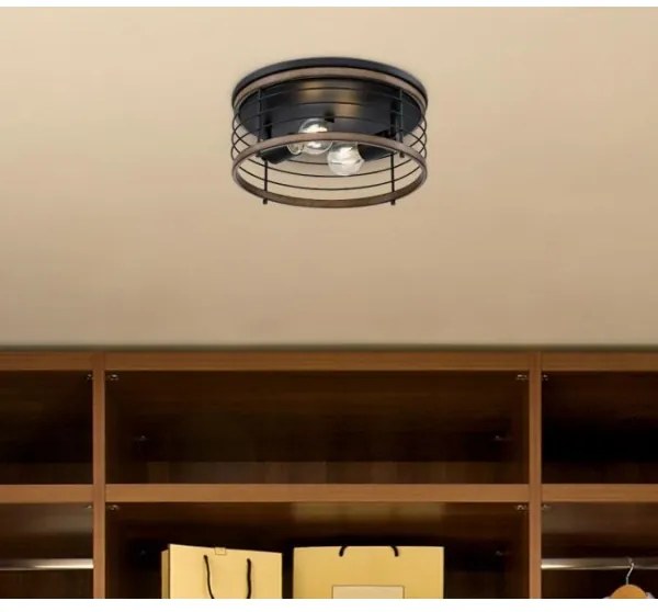 Westinghouse 61250 - Stropné svietidlo ACKTON 2xE27/60W/230V barnwood