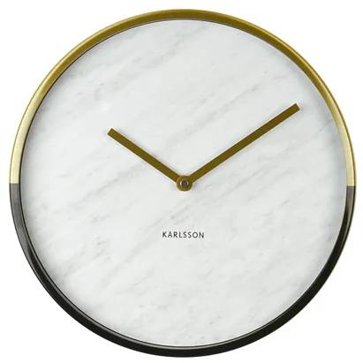 Nástenné hodiny KA5606WH, Karlsson, Marble Delight, 30cm