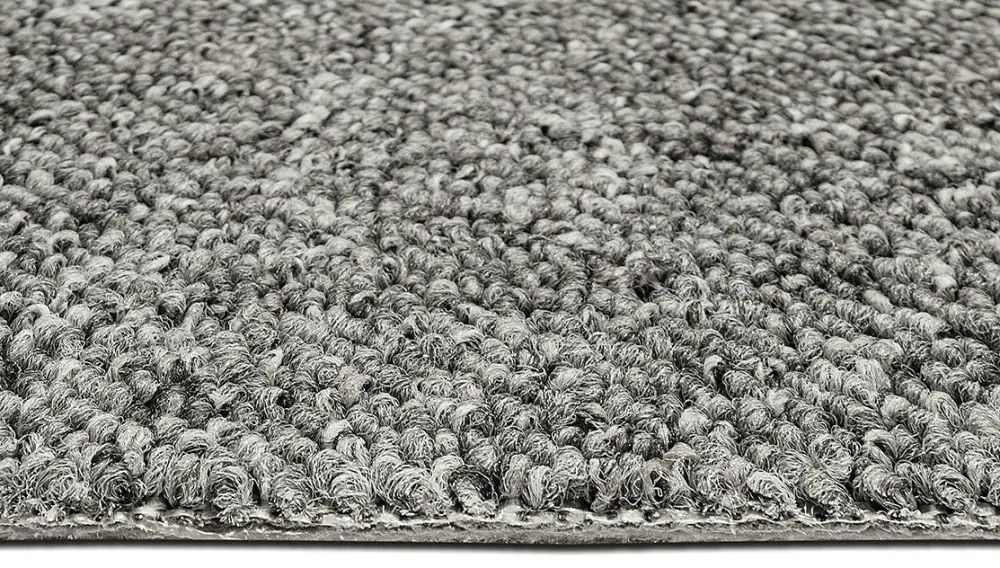 Timzo, Metrážny koberec Bingo 6828, na mieru, šíře 3m,4m,5m, šedá, filc, obývacia izba
