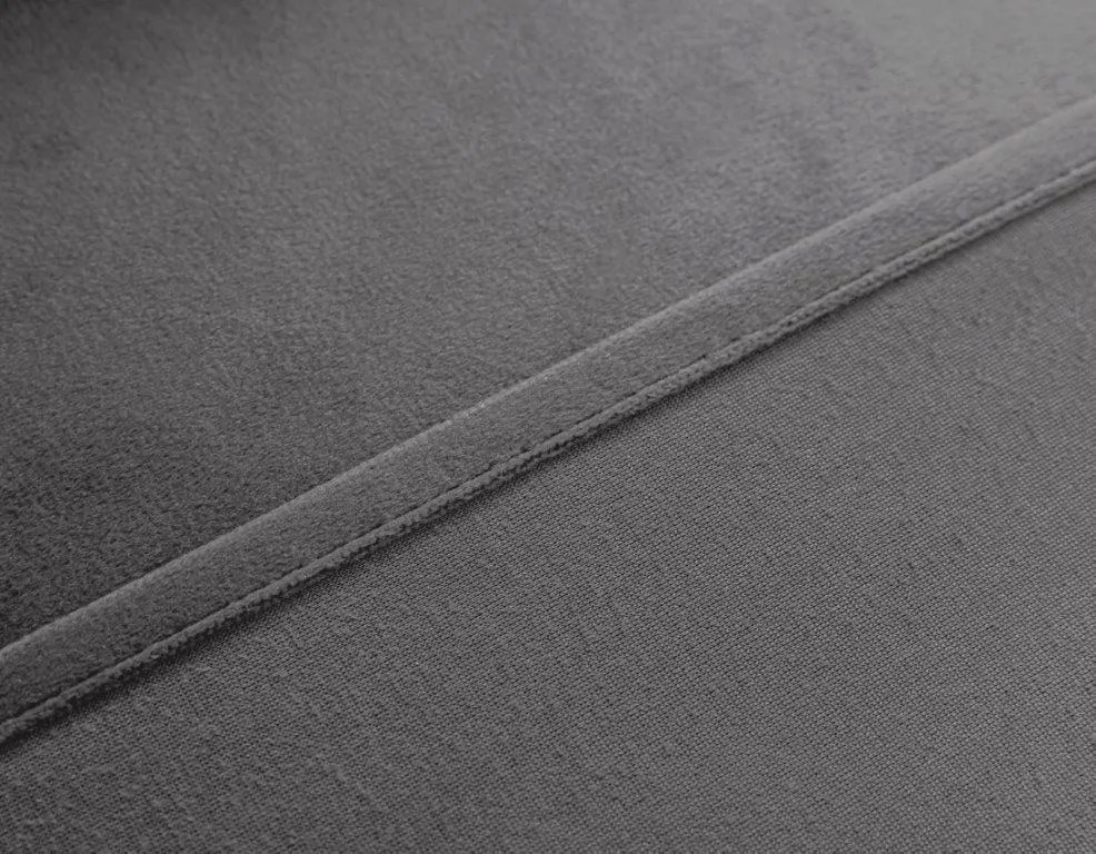 Svetlosivý zatemňovací záves VELVET 140x250 cm Zavesenie: Kovové krúžky