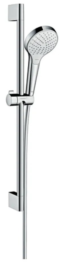 Hansgrohe Croma Select S, sprchová sada Vario EcoSmart 9 l/min so sprchovou tyčou 65 cm, biela/chrómová, HAN-26563400