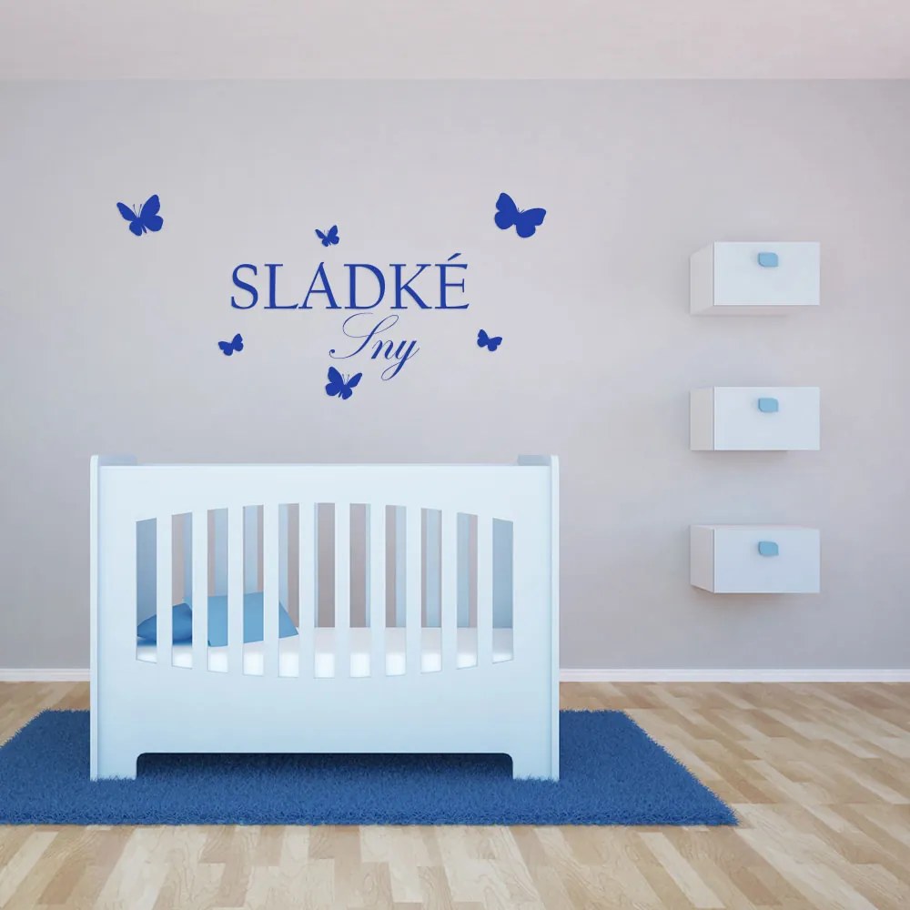 GLIX Sladké sny - samolepka na stenu Čierna a červená 120 x 60 cm