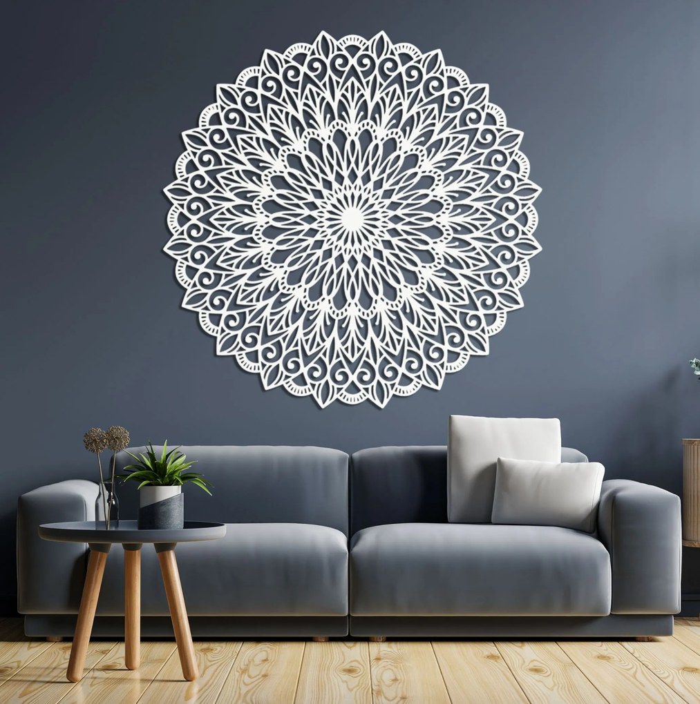 Drevená mandala na stenu - dokonalý obraz pre harmóniu v priestore | HELGA: HDF - Orech 20 cm 4375-79949 HDF0251