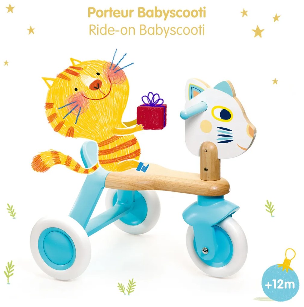 Drevené odrážadlo - mačička