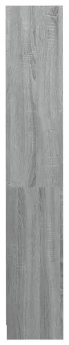 vidaXL 4-poschodová knižnica sivá sonoma 80x24x142 cm spracované drevo-