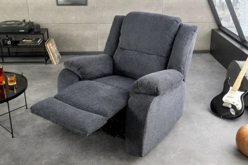 Kreslo Relax 47594 Hollywood - Tmavošedá látka - Komfort-nábytok