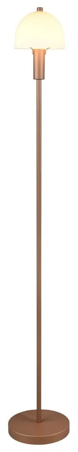 Stojacia lampa v bronzovej farbe so skleneným tienidlom (výška 120 cm) Glenn – Trio