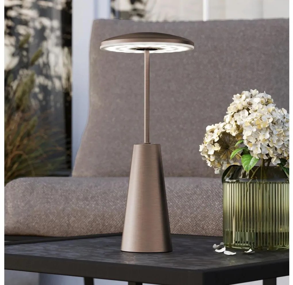 Eglo 900924 - LED Stmievateľná vonkajšia lampa PICCOLA 2,8W/5V 5200mAh IP54 béžová