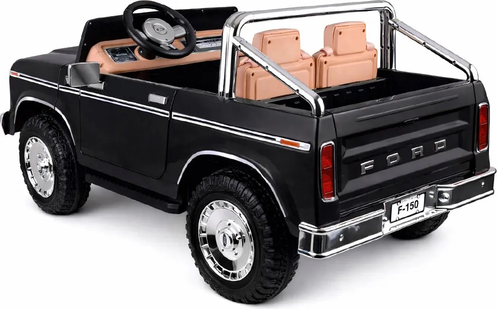 JOKOMISIADA Dvojmiestne autíčko na batérie – klasický Ford Bronco Pickup PA0338 čierne