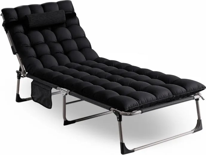 Lehátko VENUS, čierne