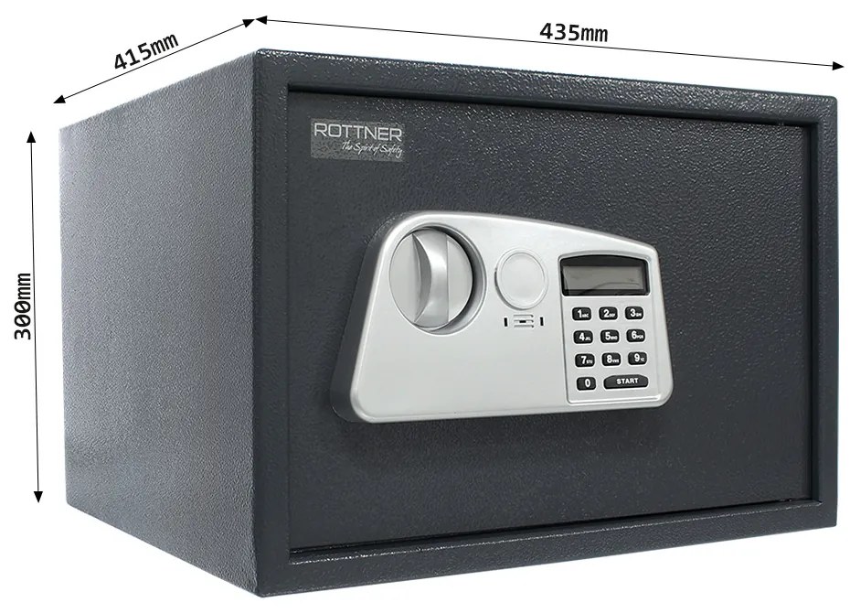 Rottner Trendy 2 nábytkový elektronický sejf antracit