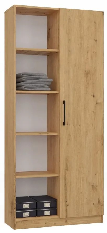 Regál Recados 1 (dub artisan). Akcia -20%. Vlastná spoľahlivá doprava až k Vám domov. 1132654