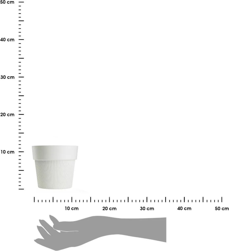 Květináč Silva Line 11,5x13,2 cm krémový