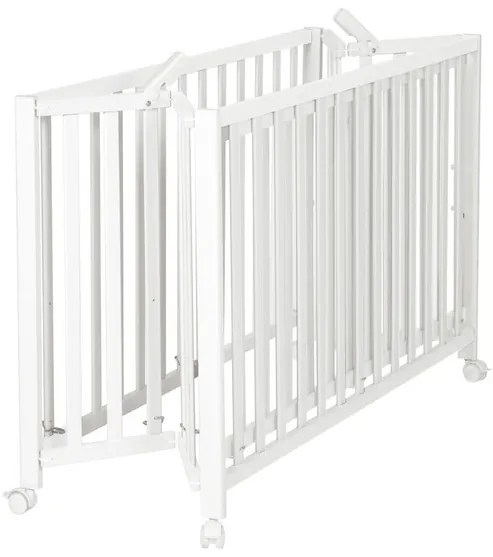 roba Detská skladacia postieľka, 60 x 120 cm (biela) (100340863)