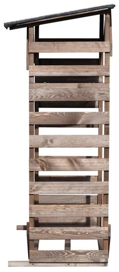 dobar Regál na palivové drevo „Ligno“, 133 x 77 x 169 cm  (100376915)