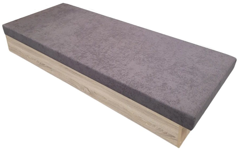 Váľanda Silver A80 - 80x200 cm Tkanina 77 Dub lancelot