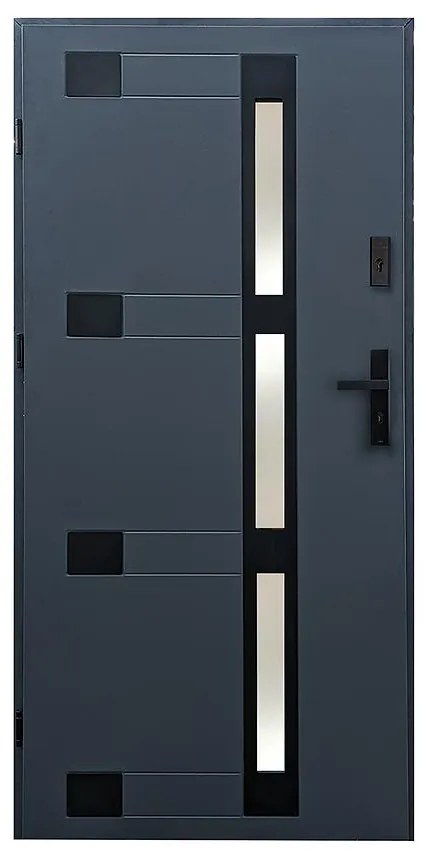 Dvere vchodové Faro 90L antracit