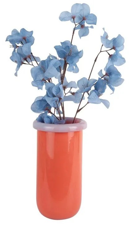 Oranžová sklenená váza (výška 25 cm) Plegado – PT LIVING