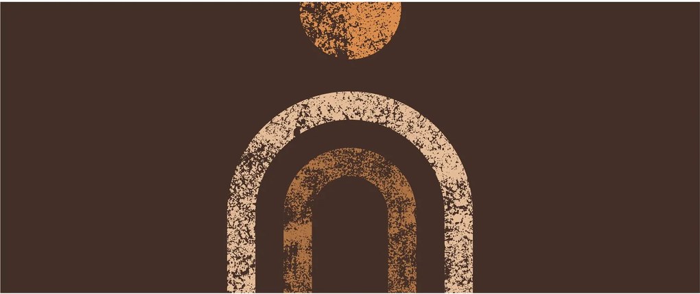 Obraz - Oranžové oblúky N⁰1 (120x50 cm)