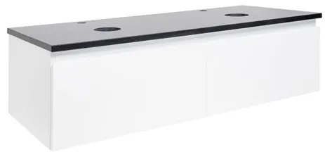 Kúpeľňová skrinka s žulovou krycou doskou SAT B-WAY 119x30x45 cm biely lesk BWAY120WZ, 1 ks