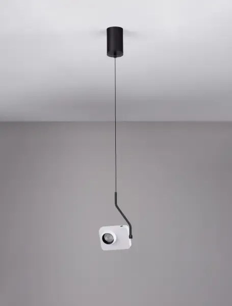 LED stmievateľný biely moderný luster Kedros