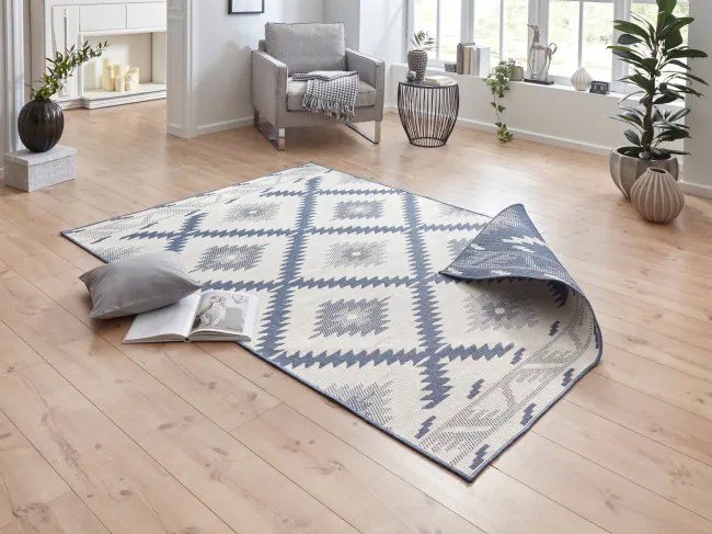 Obojstranný koberec Hanse Home Twin Supreme Malibu modrý / krémový