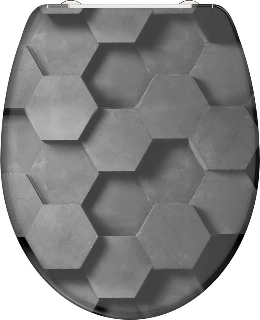 Eisl Sanitär WC sedadlo Duroplast Soft Close Hexagons 82392