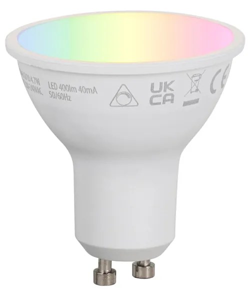 Inteligentné zemné bodové svietidlo čierne nastaviteľné IP65 vrátane Wifi GU10 50mm - Oneon