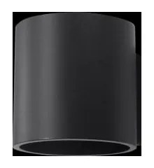 Čierne nástenné svietidlo Sollux Roda