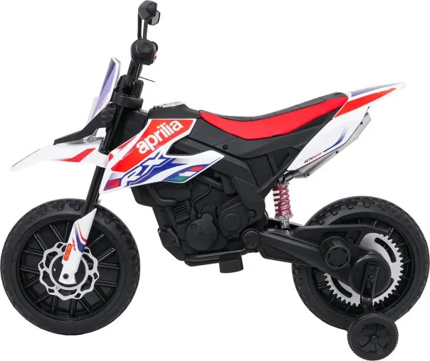 Elektrická motorka Aprilia RX biela