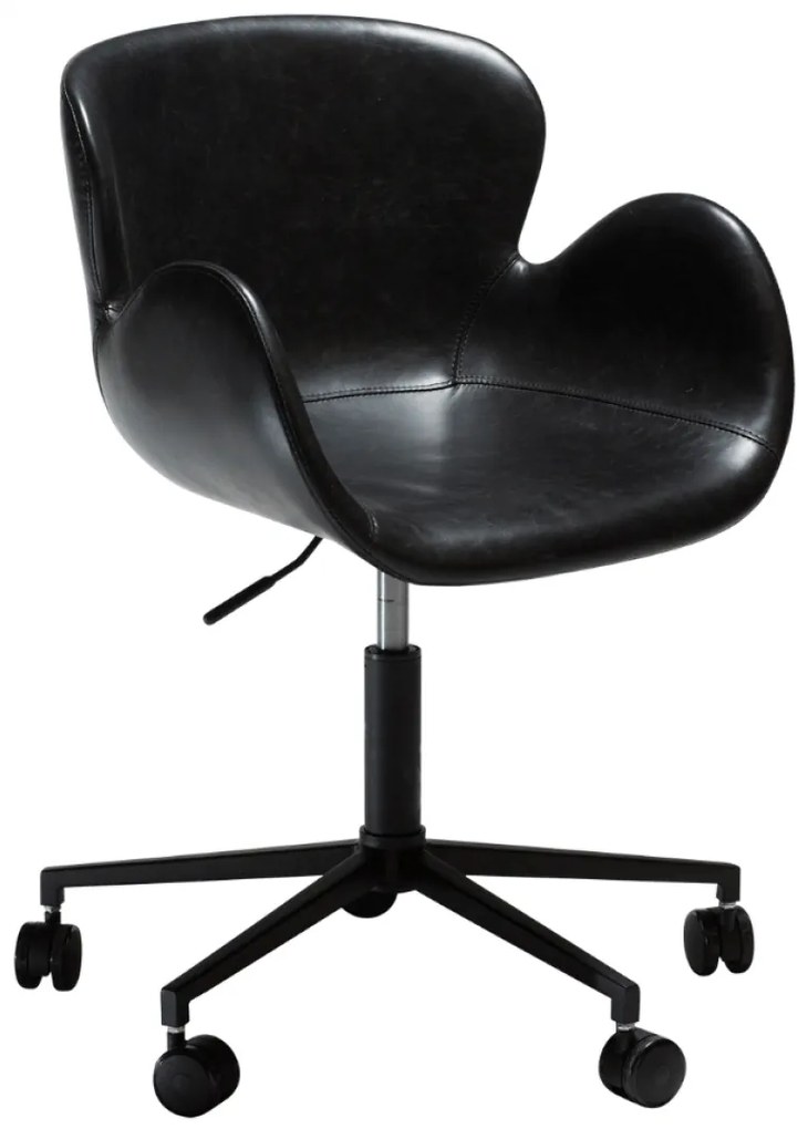 GAIA ČALÚNENÁ OFFICE STOLIČKA black/black