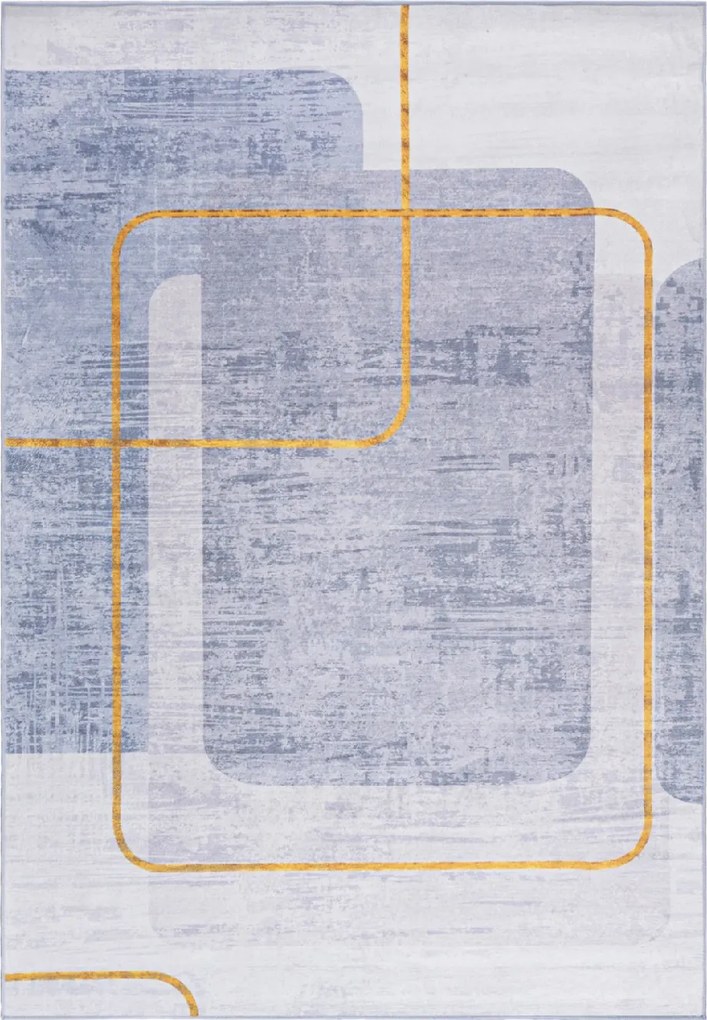 TA Koberec U-21150 FLANNEL PRINTED Sivý (flanelový) Obdĺžnikový Rozmer: 80x150 cm