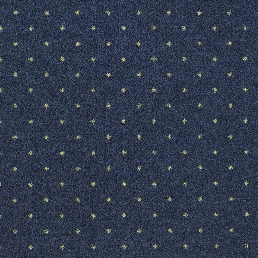 ITC, Metrážny koberec Akzento New 78, záťažový, na mieru, šíře 4m, modrá, ab (mriežka), chodba / predsieň