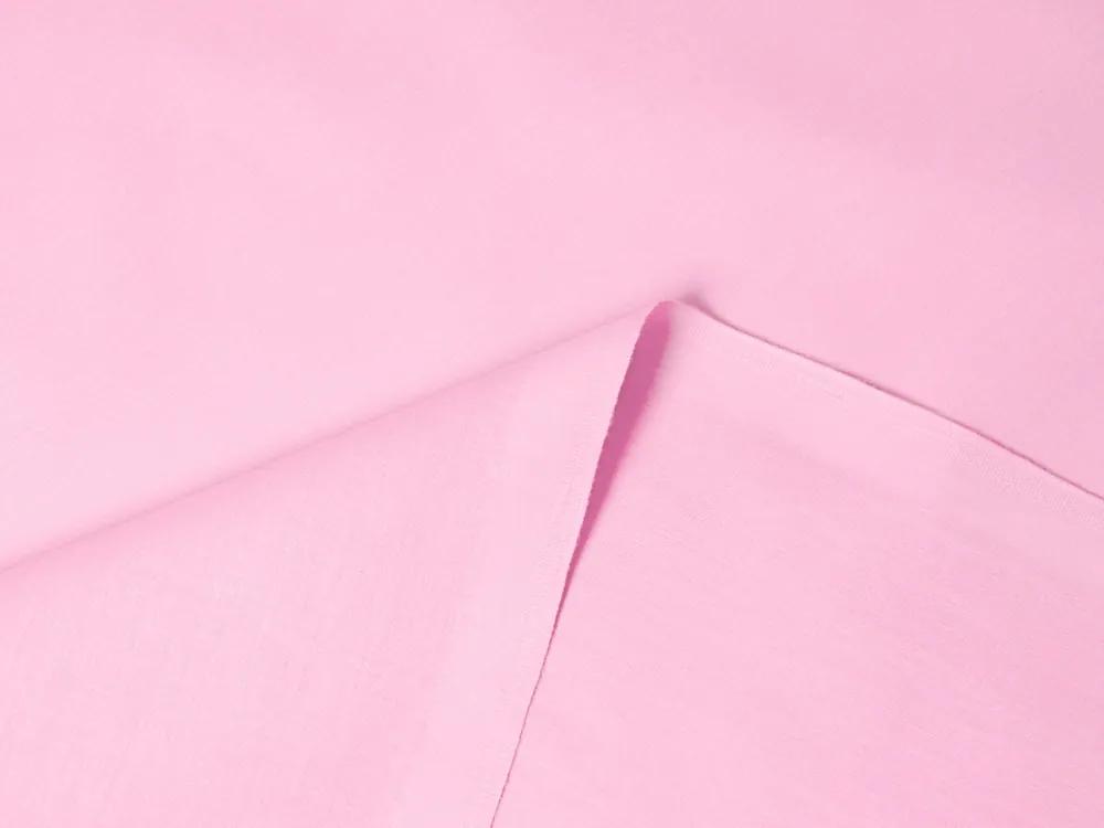 Biante Bavlnené jednofarebné posteľné obliečky Moni MOD-507 Svetlo ružové Predĺžené 140x220 a 70x90 cm