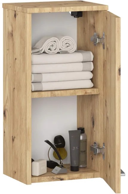 Kúpeľňová skrinka FIN W 30 cm 1D dub artisan