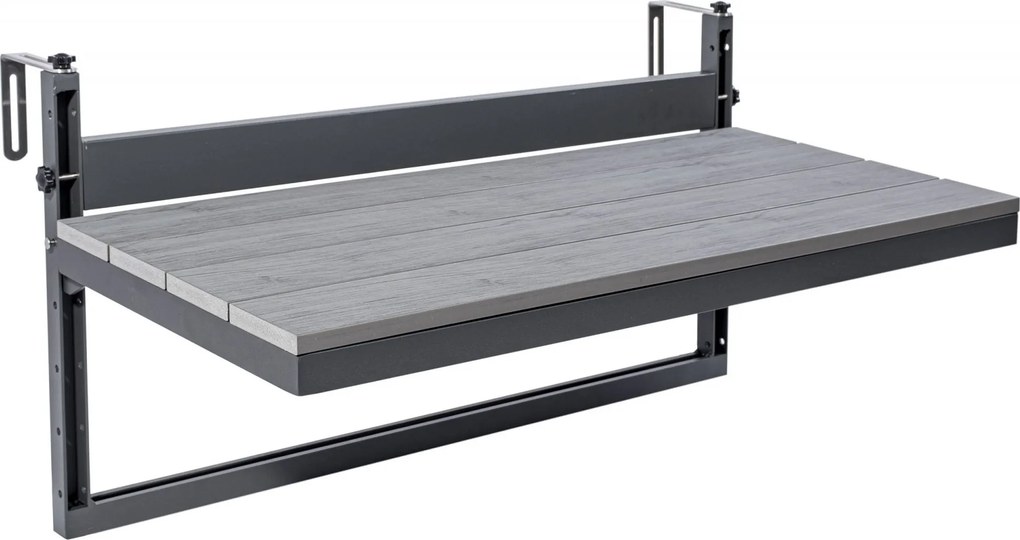 Závesný stolík na balkón AGATTI STONEWOOD - šedý