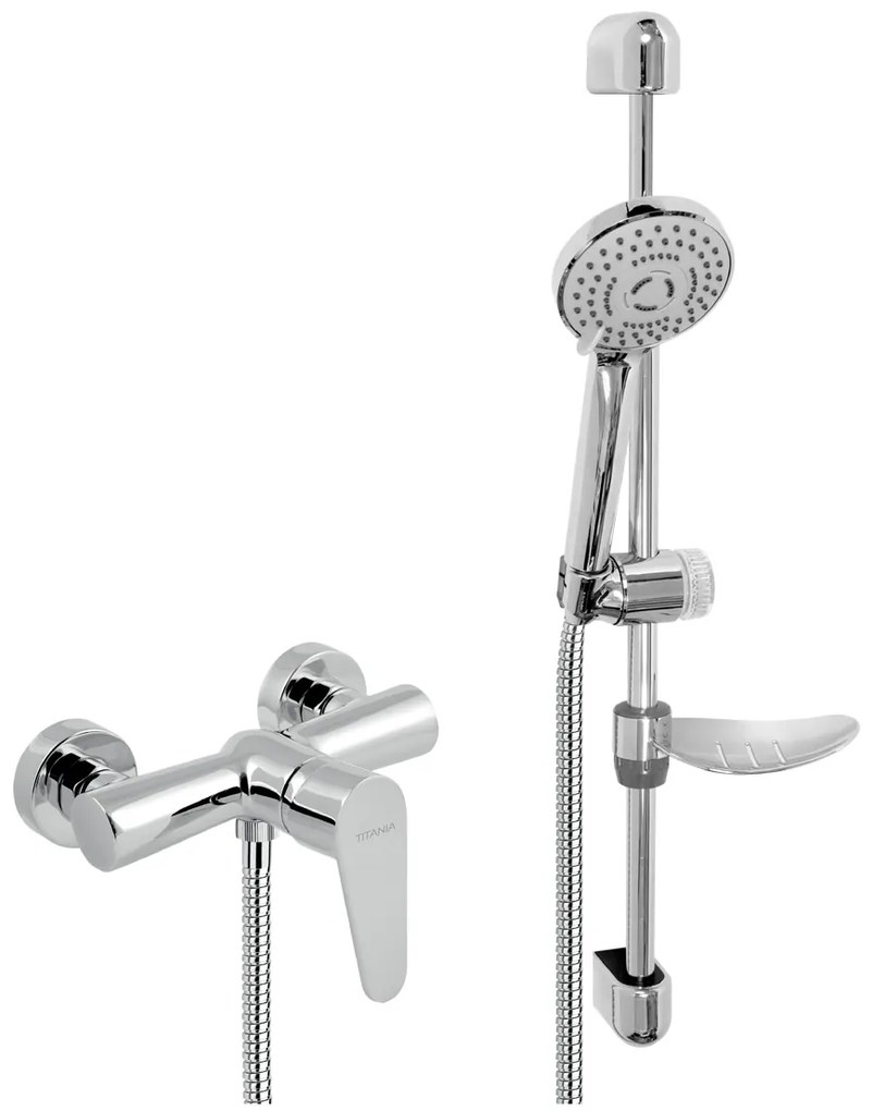 Novaservis, Koupelnová sada sprchová Titania Fresh, chrom, 96061KIT-0