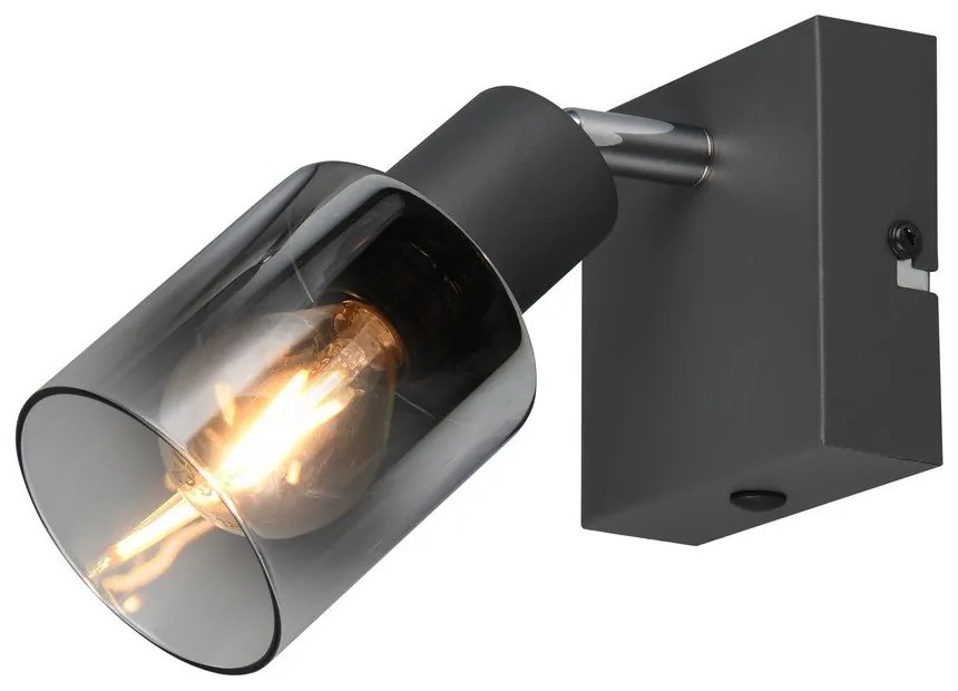 Antracitové bodové svietidlo ø 7 cm Cadiz – Reality