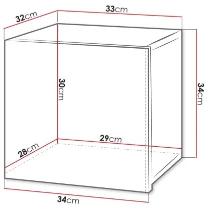 Nástenná skrinka CALABRINI 34x34 cm biela