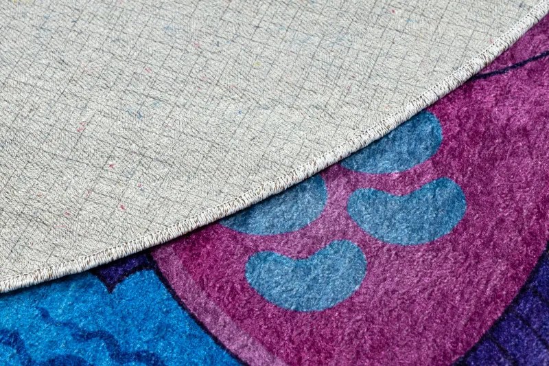 Dywany Łuszczów, Detský kusový koberec Junior 51594.801 Ocean, 120x120 (priemer) kruh, viacfarebná, detská izba