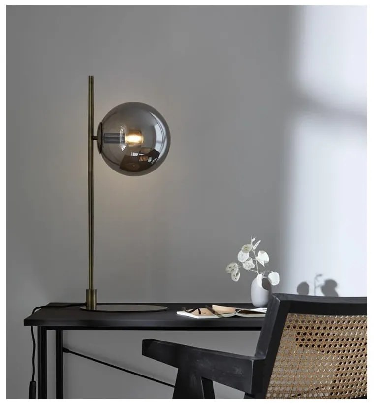 Čierna stolová lampa Markslöjd Dione, výška 62,5 cm