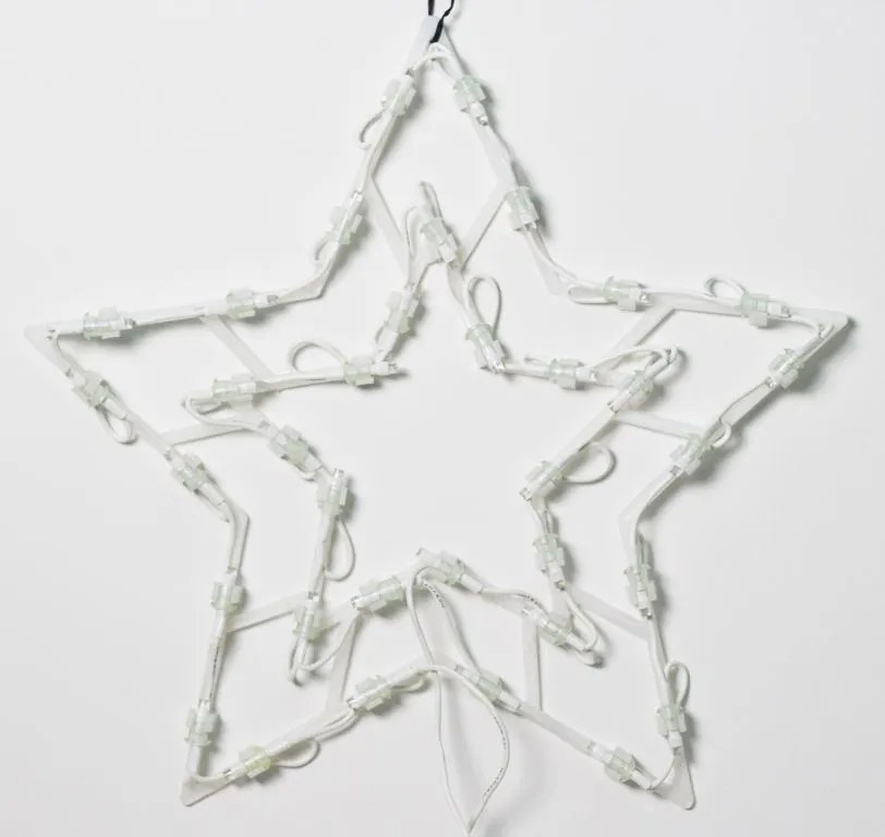 Nexos 47246 Vianočná LED dekorácia do okna - hviezda - 40 cm, teple biela